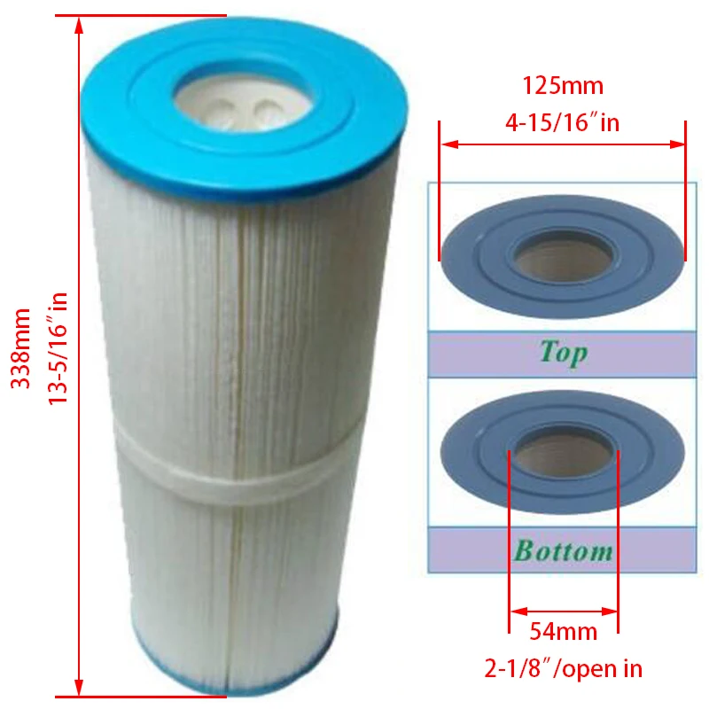 Фильтр для картриджа unicel C-4950 и спа-фильтр Pleatco PRB501N Filbur PRB50-IN FC-2390 Darlly 40506 L: 33,8 см диаметр: 12,5 см