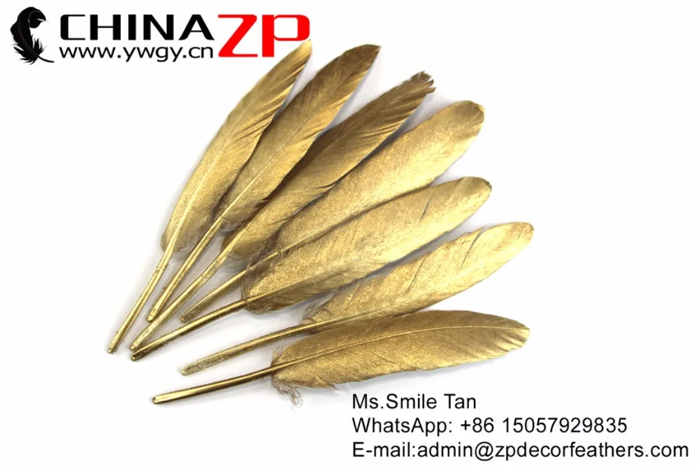 Printed glitter oneside Duck Feather (5)