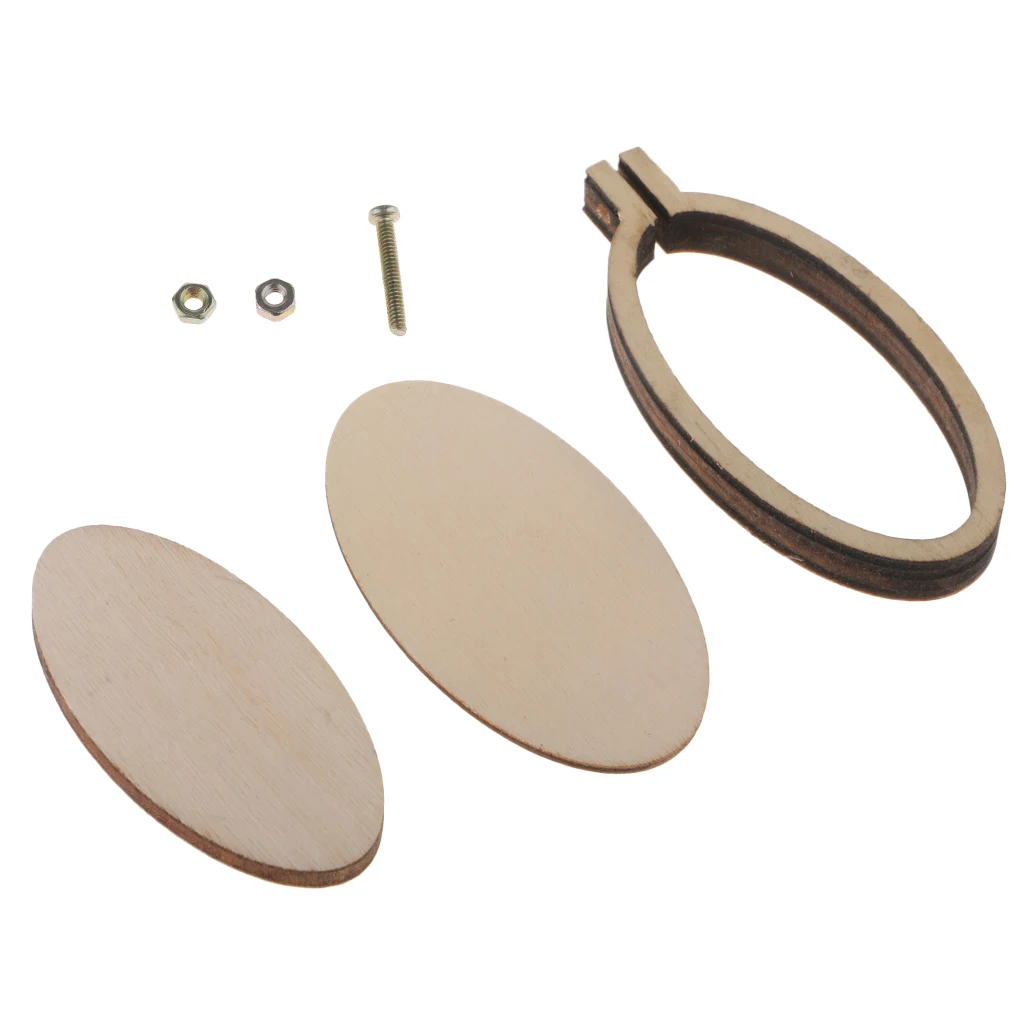 Mini Embroidery Hoop Wooden Frame Hand Cross Stitching Hoop Frame DIY Craft