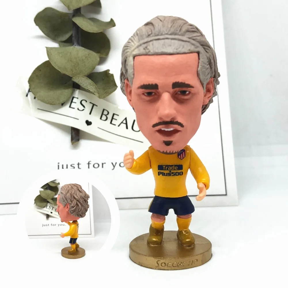Soccerwe font b dolls b font figurine Sports stars Griezmann 7 2018 Movable joints resin model