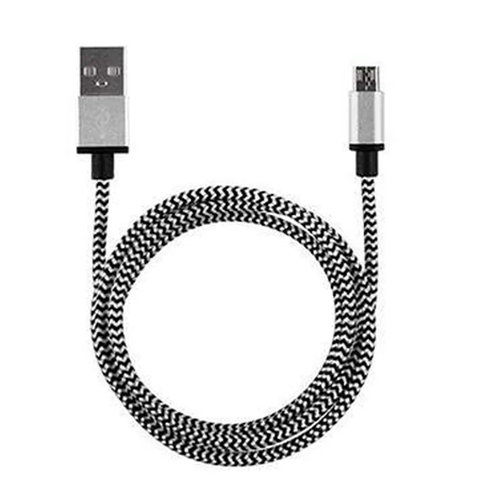 2A Micro USB кабель для зарядного устройства 1 м Плетеный алюминиевый Micro USB кабель для быстрой зарядки и синхронизации данных для телефона Android USB кабель#40