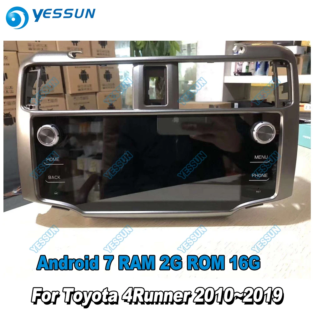 Perfect YESSUN Car Multimedia Player NAVI Large screen For Toyota 4Runner 2010~2019 Original Car Style Radio Stereo GPS Navigation 1