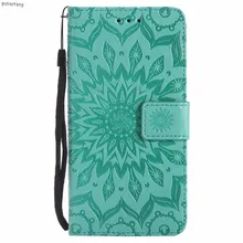 

BYHeYang phone bags For Huawei P20 Lite Case Cover Luxury PU Leather Flip sunflower Cover For Huawei P 20 Lite cases 5.84" capa