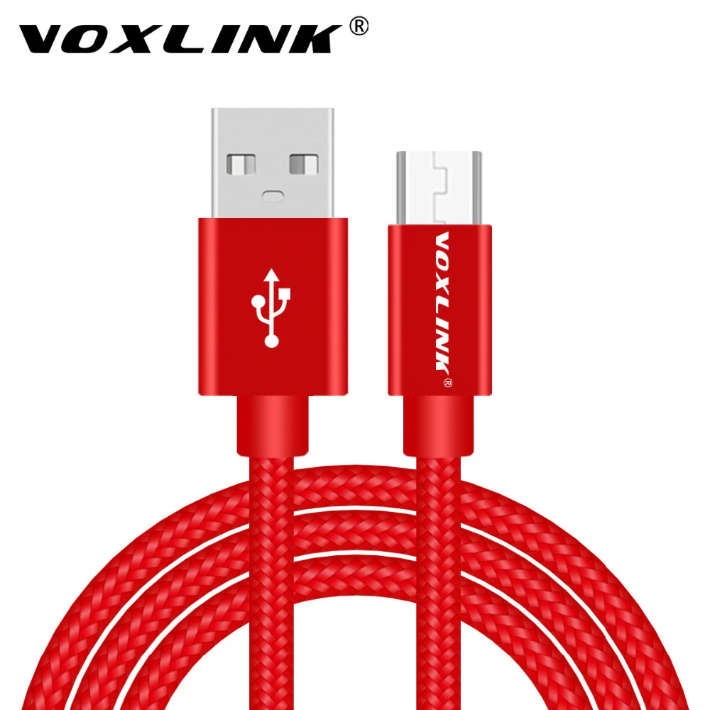 VOXLINK Micro USB кабель 2A Быстрый кабель синхронизации данных и зарядки для samsung huawei Xiaomi Redmi LG htc Andriod mini Кабели для мобильных телефонов