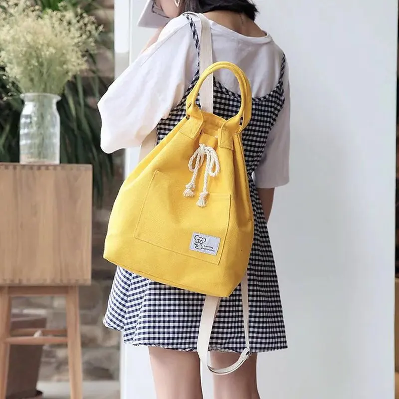 Новый Модный женский рюкзак водонепроницаемый холст для студентов сумка молодых