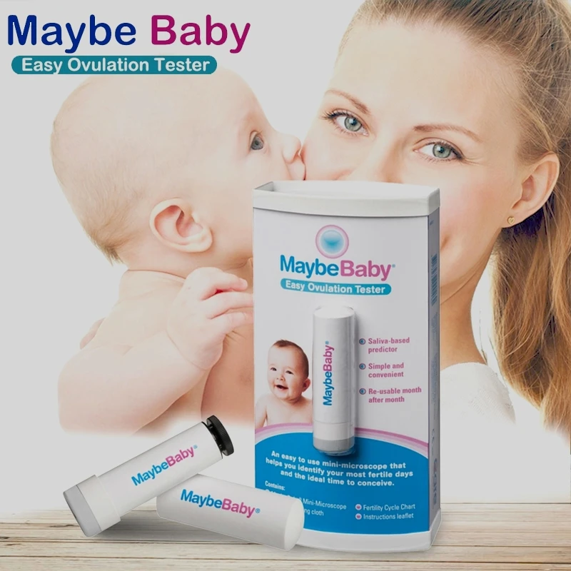 99.9%Accuracy MaybeBaby Easy Re-Usable 10000Times Saliva Ovulation Tester to Identify most fertile days & ideal time to conceive