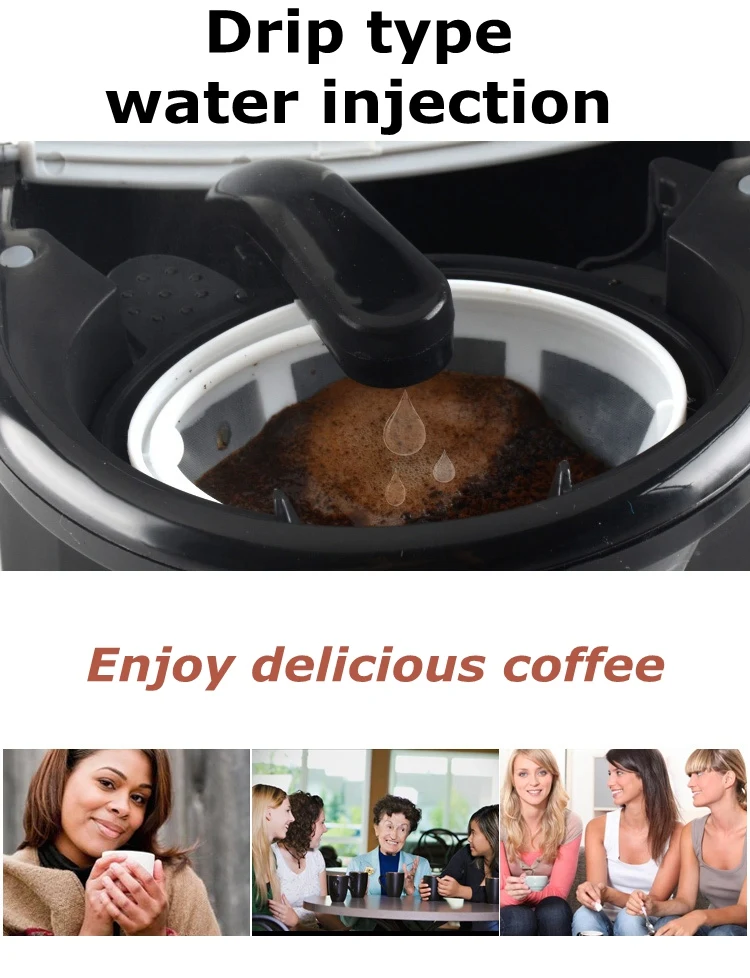 Máquina de Café Cukyi Automático Elétrico Ampulheta Gotejamento Café Americano 110v - 220v Preto 4 High Quality Eletrodomésticos