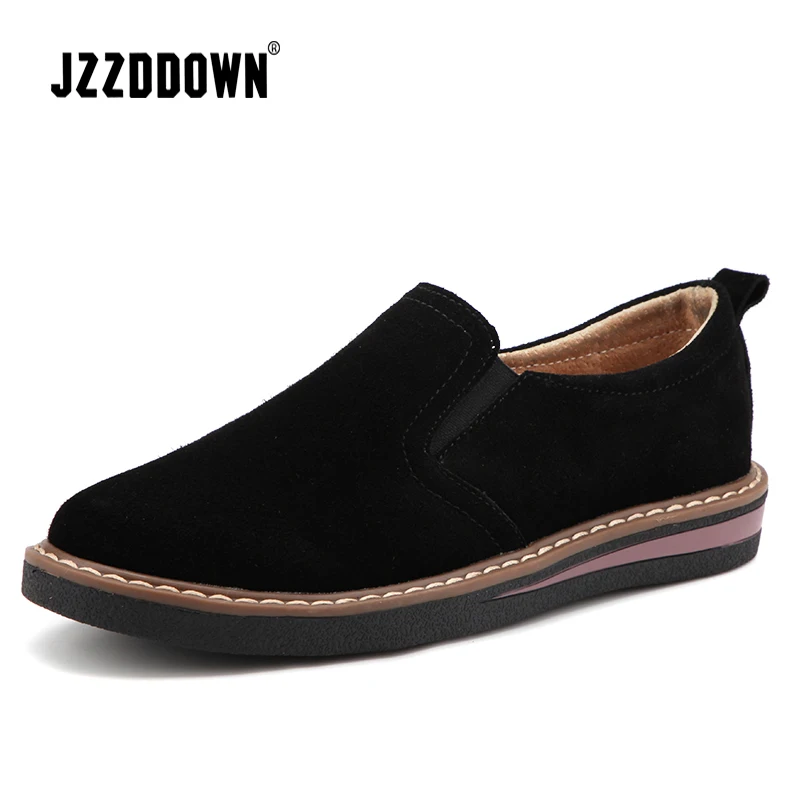 Beste Koe Su egrave;de vrouwen oxford schoenen Lente Dames Flats sneakers Loafers Casual Schoen Herfst Bootschoenen 2018 Mocassin Plus Size