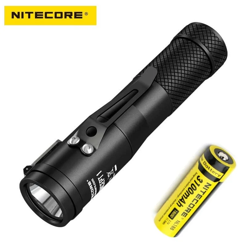NITECORE концепция 1 светодиодный фонарик CREE XHP35 HD E2 1800 люмен 220 м на 18650 Батарея для