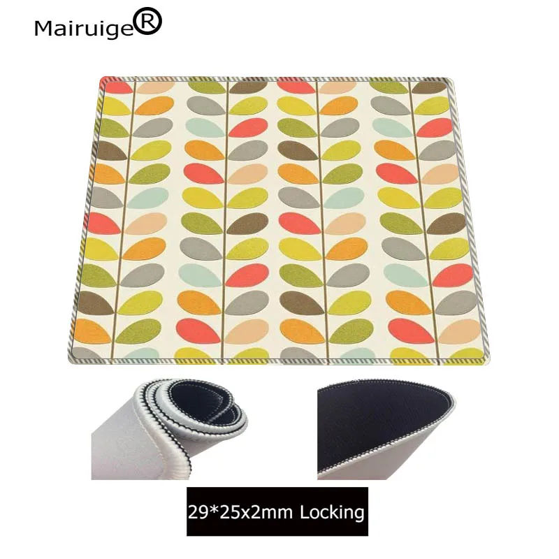 

Mairuige Watercolor Colors Computer Mouse Pad Mousepads Decorate Your Desk Non-Skid Rubber Pad White Lock Edge Mouse Pad