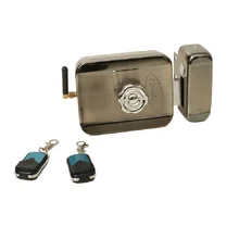 Wireless remote control motor lock with Battery power supply Electronic Rim Lock