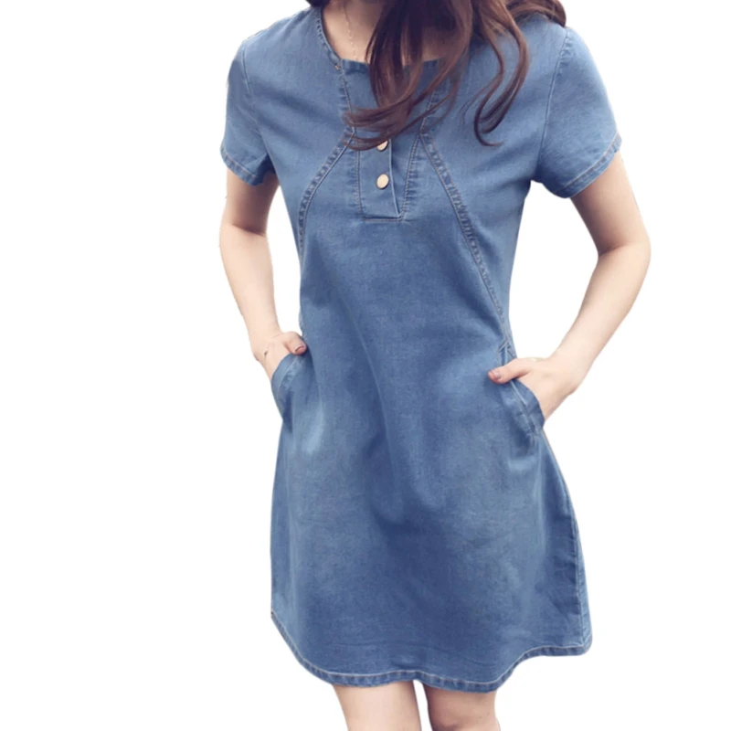 

2018 Fashion Women Sexy Hip Denim Dress Slim Bodycon Tunic Packet Dresses Women Fashion Jeans Dress