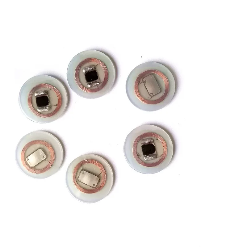 

10PCS RFID Tag 13.56MHz S50 Tags Key Tags Keyfobs Token Tag Keychain For Access Control System RFID Key Transparent IC Coin