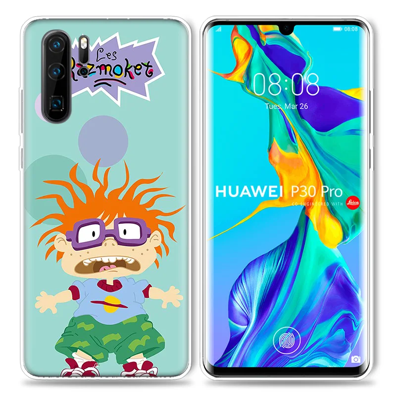 Потрясающий чехол Rugrats для huawei P20 P30 P Smart Z Plus P10 P9 P8 mate 10 20 lite Pro, роскошные силиконовые чехлы для телефонов