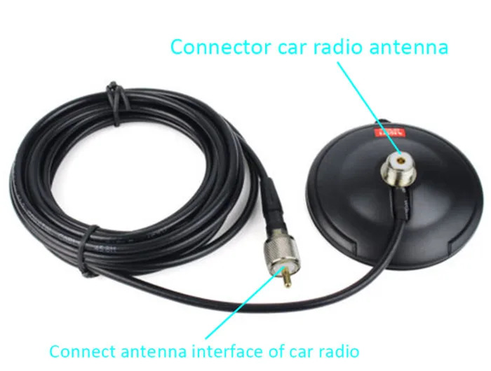 Антенна для мобильного телефона с 5 м RG-58 A/U кабель коаксиальный UHF macho conector