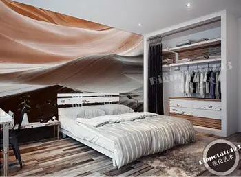 

customize 3d mural modern Abstract golden desert 3d mural wallpapers living room photo wallpaper 3d nonwoven wallpaper