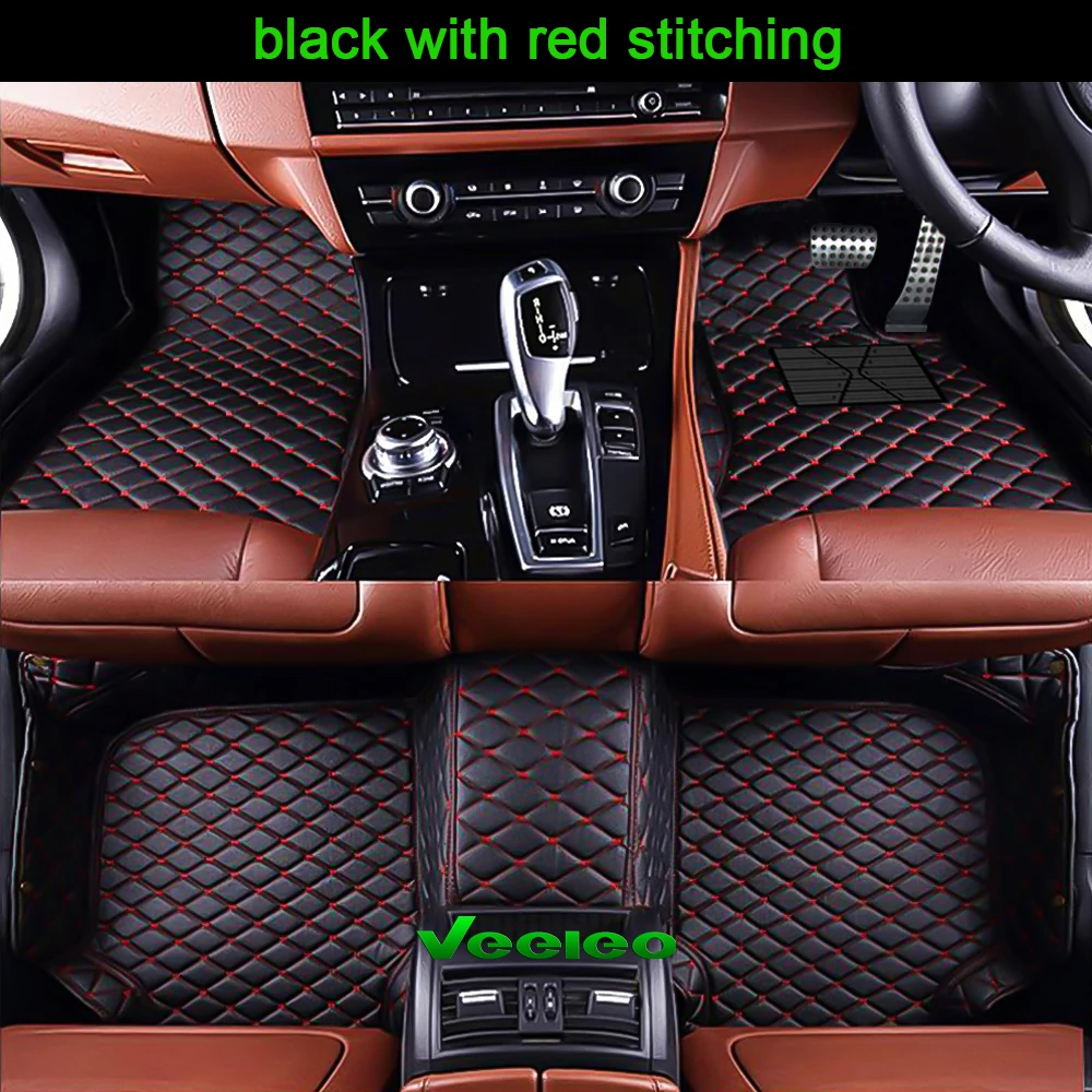 Right Hand Driver 6 Colors Leather Car Mats Fit for All Car 7 8 Seats