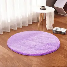 Белого цвета круглый коврик ковер Гостиная ковер для детской комнаты ковры мягкий и пушистый теплый, пользовательский размер, диаметр 60,80, 100160 см