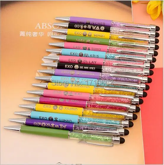 12pcs High Quality Crystal Bling Shining Diamond Ballpoint Pen For