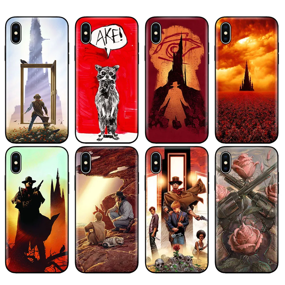 Чехол из ТПУ для iphone 5 черный силиконовый чехол 6 6s 7 8 plus x 10 XR XS 11 pro Max Stephen King dark tower |