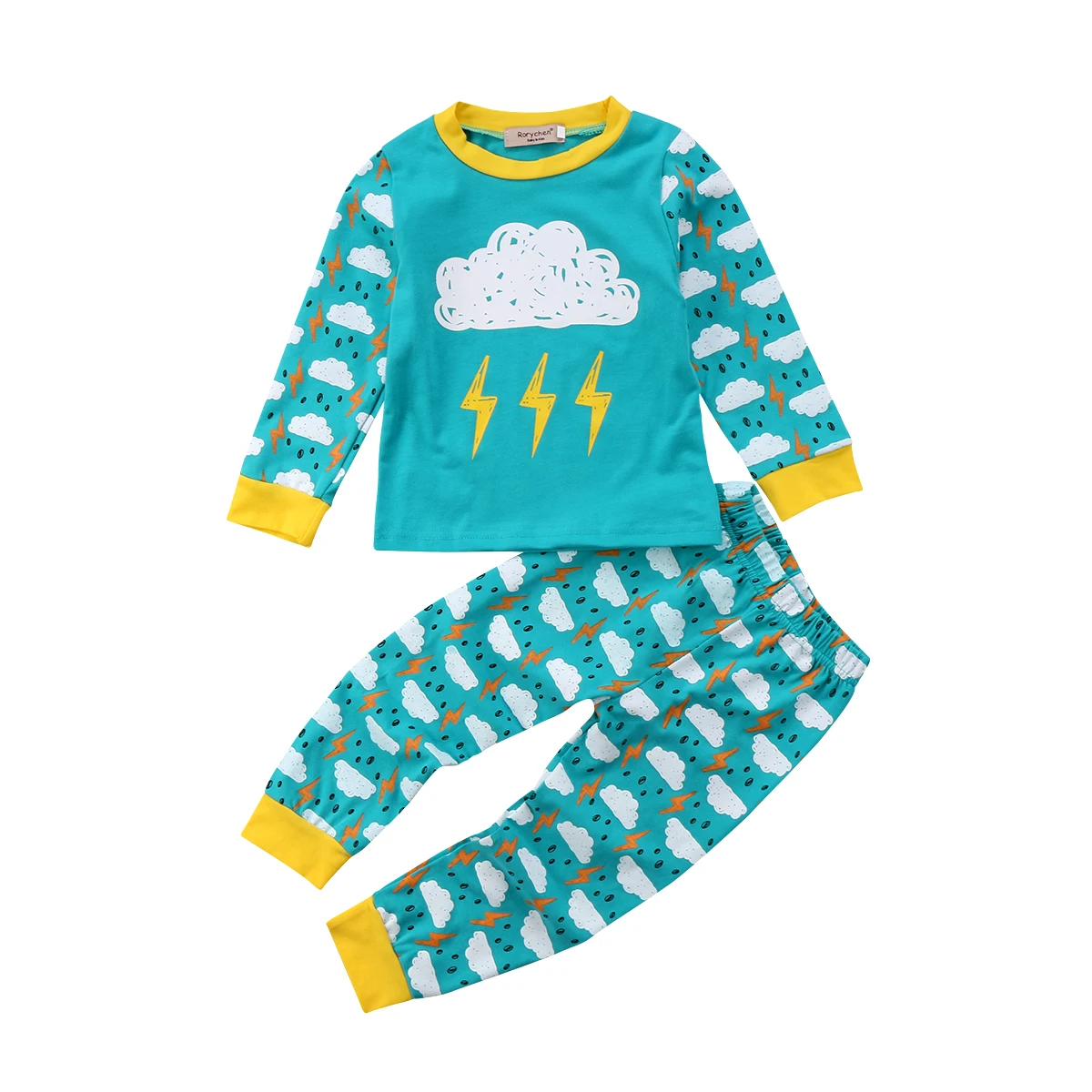 Baby Toddler Boy girl Kids Children Cartoon Sleepwear white clouds