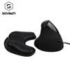 Sovawin Computer PC Wired Vertical Mouse USB Right Hand Optical 2.4g Ergonomic with Memory Foam Soft Wrist Rest Mouse Pad ► Photo 1/6