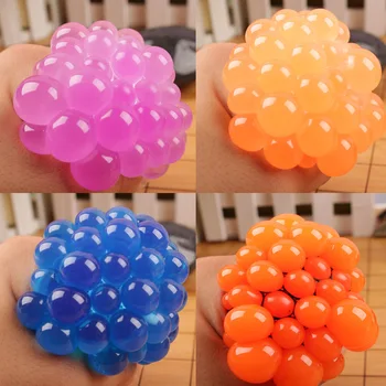

New Cute Anti stress Reliever Grape Ball Autism Mood Squeeze Relief Healthy Toy Funny Halloween Jokes Geek Gadget Vent Toy Gift