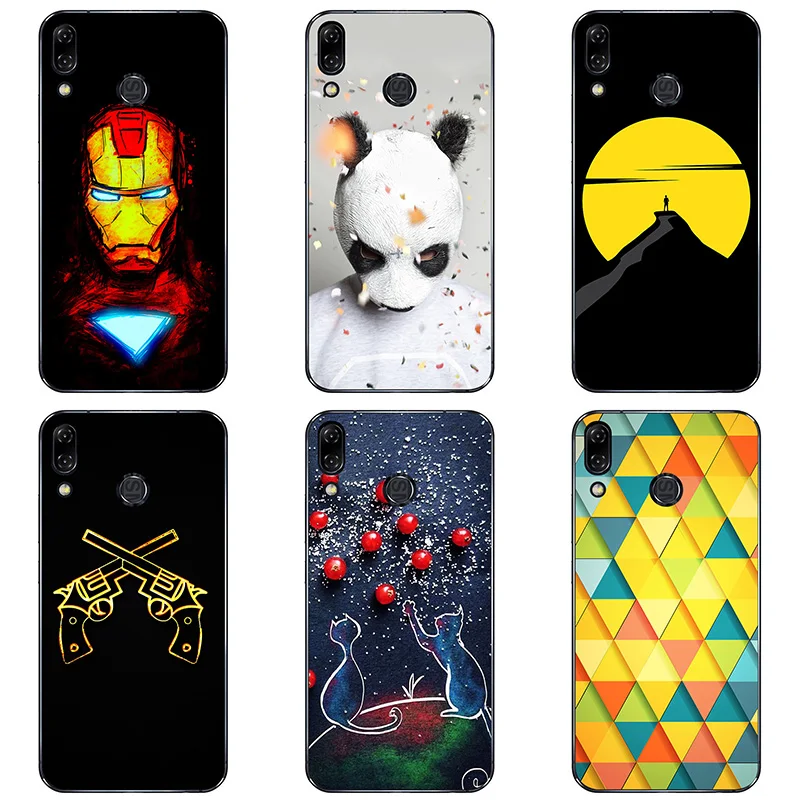 For Asus Zenfone 5Z ZS620KL Case Soft Silicone Back Cover Cases Painting Abstract TPU Coque Patterned Shell Skin |