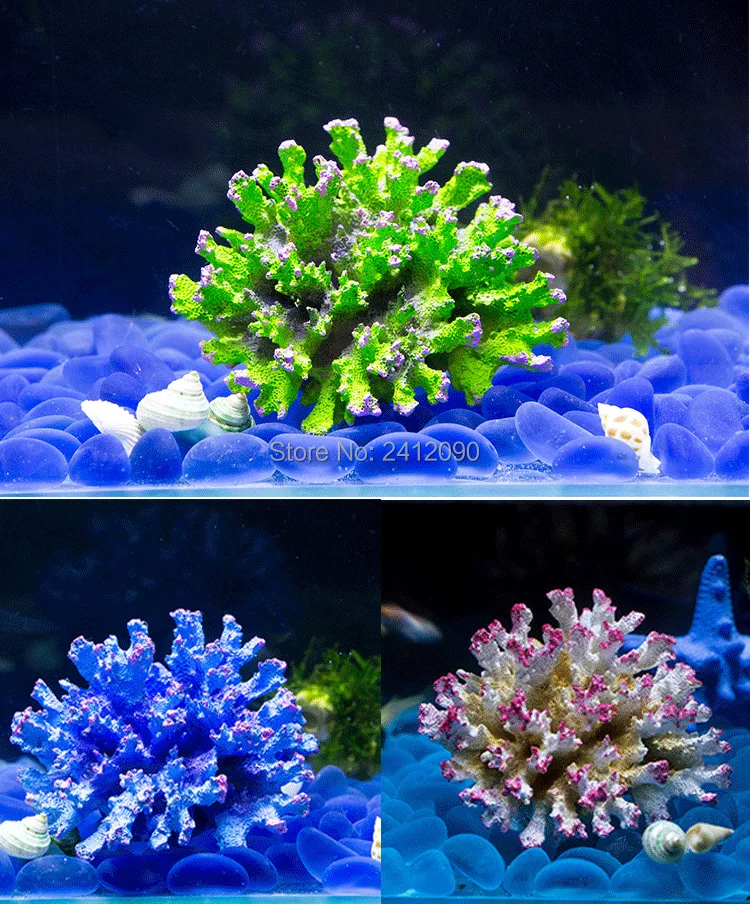 Красный Зеленый Искусственный коралловый риф искусственные морские кораллы