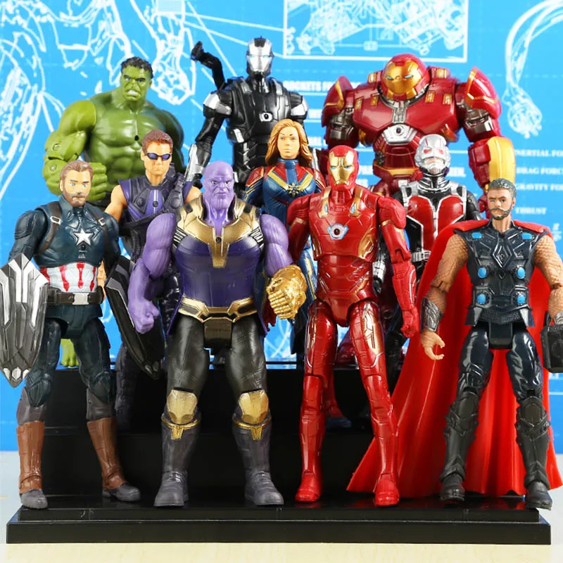 

new Avengers 4 Endgame Super Heroes Figures Toys Venom Deadpool Captain America Hulk Thanos Spiderman Thor Vision Winter Soldier