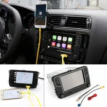 Новый 6,5 «MIB оригинальный CarPlay RCD330 плюс автомобиль MIB радио Mirrorlink для VW w/кабель 6RD 035 187 B версии B