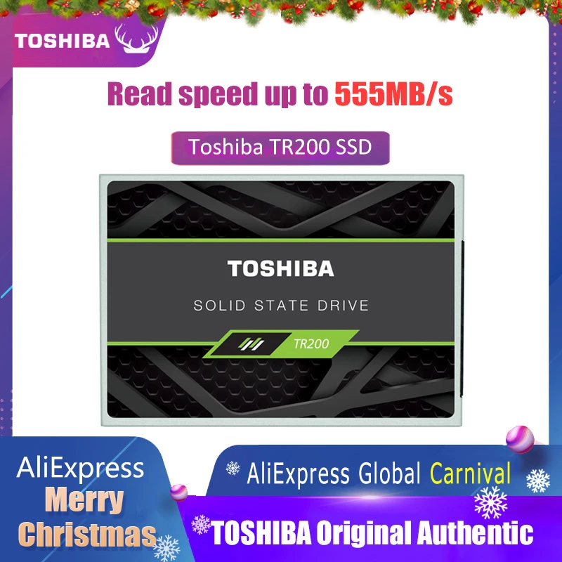 

TOSHIBA SSD Solid State Drive 240GB 480gb OCZ TR200 64-layer 3D BiCS FLASH TLC 2.5" SATA III Internal Disk for PC Laptop Noteboo