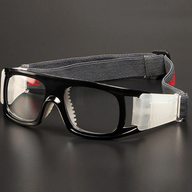 Портативные спортивные взрывозащищенные линзы очки защитный баскетбольный футбольные очки Противоударные Защитные очки для глаз - Color: BK