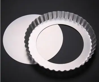 

6 Inch Round Non-Stick Pizza Pan False Bottom Pizza Disc Aluminum Alloy Pizza Stones