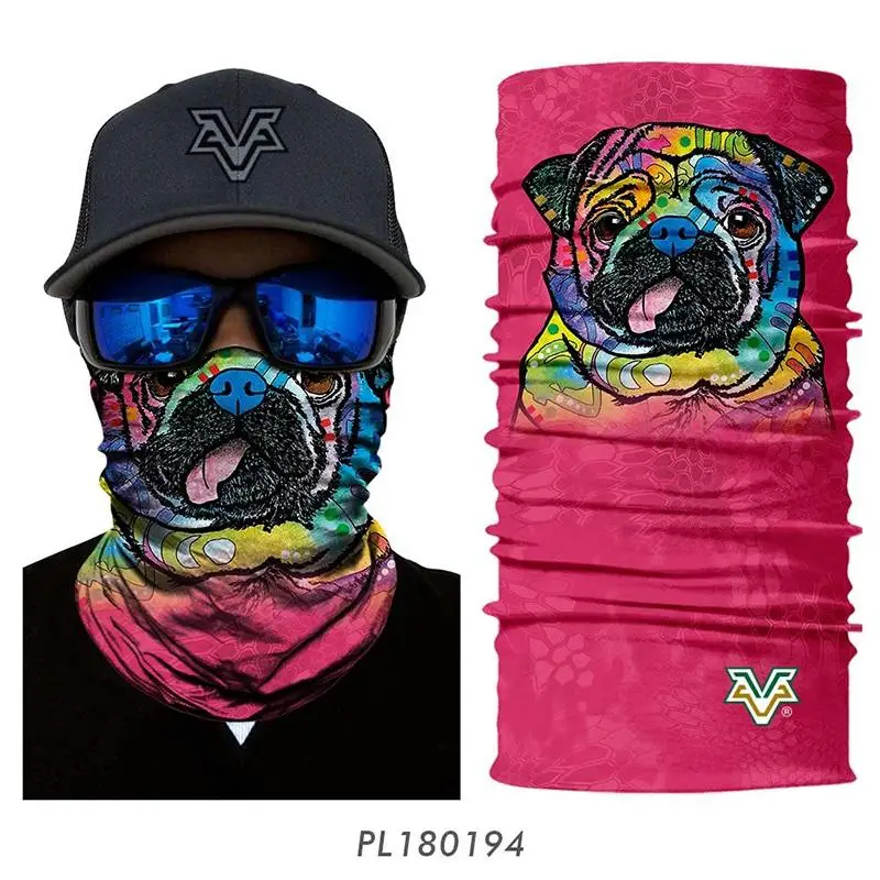 3D бесшовная повязка на голову в анималистическом стиле, шейный платок, маска для лица Kryptek, бесшовная бандана для собак, кошек, велосипедная повязка на голову - Цвет: PL180194