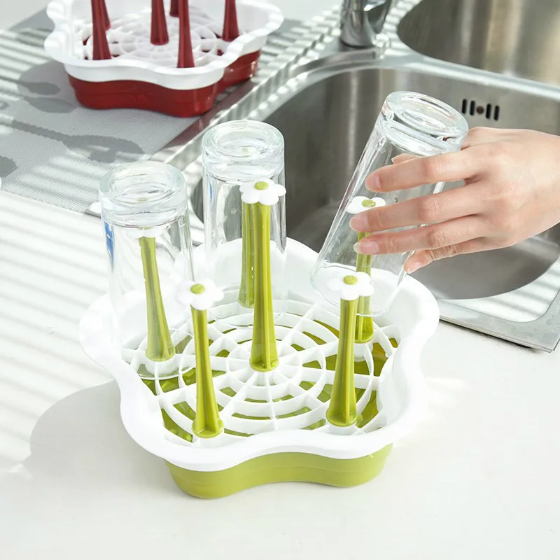 1 шт. Органайзер подставка для чашки кружки кружка стеклянная бутылка кухня зеленый/красный/синий практичная сушилка для кухни