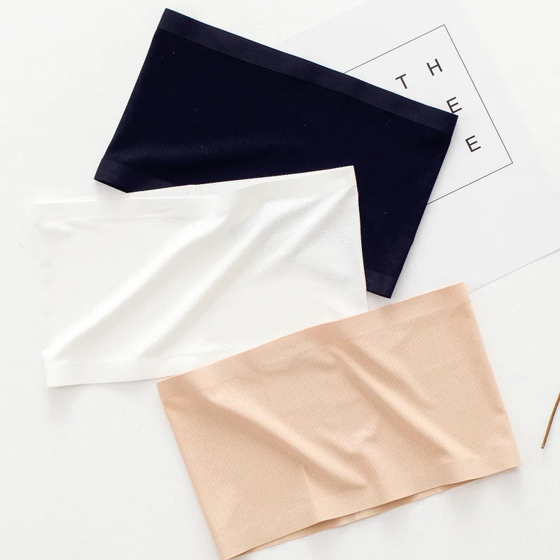 Pack De 2 Sujetadores Bandeau Acolchados Sin Tirantes – Inalámbricos Y Sin Costuras (Blanco + Negro)