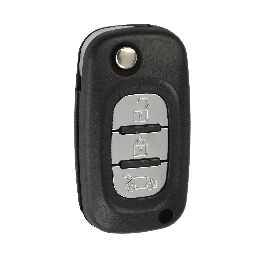 Сменный Автомобильный ключ OkeyTech для Renault Clio Megane Kangoo Modus Fluence 2009- 2/3 кнопки флип-пульт дистанционного управления без логотипа - Количество кнопок: B