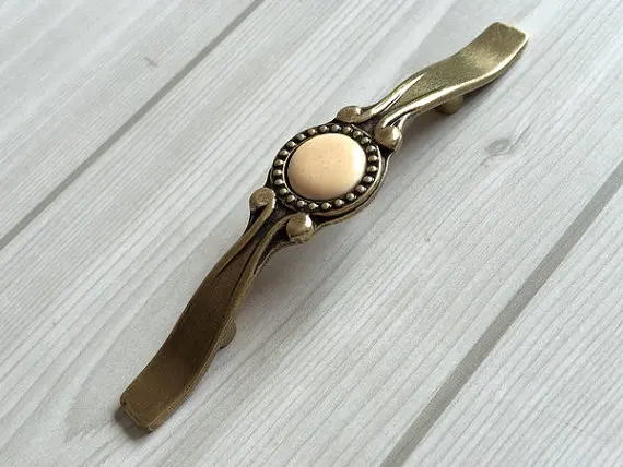 

3" Retro Dresser Drawer Pulls Handles Knobs Cream Antique Bronze Kitchen Cabinet Pulls Door Handle Knob Furniture Hardware 76 mm