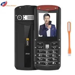 Подарок! AGM M2 IP67 Водонепроницаемый противоударный dustproot телефона 2,4 "1970 mAh GSM Dual SIM карты 0.3MP FM фонарик Старший телефон