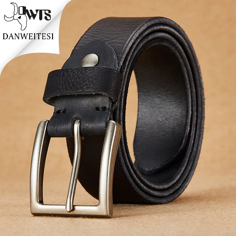 DWTS Designer Belt Men High Quality Luxury 100 Cowhide Full Grain Top Genuine Leather Cowboy