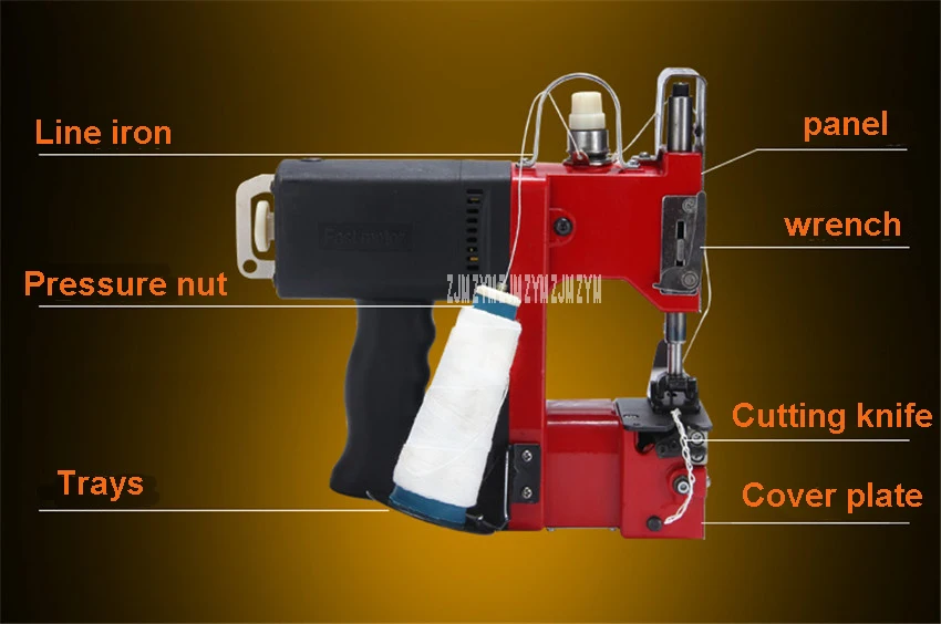 da selagem máquina de costura elétrica portátil