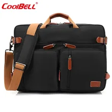 CoolBELL 17.3 Inch Convertible Backpack Messenger Bag Handbag Laptop Briefcase Multifunctional Travel Rucksack Fits Dell/Lenovo