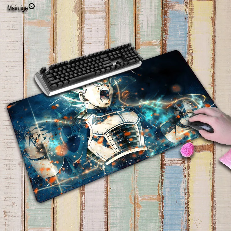 

Mairuige Anime Dragon Ball Large Edge Speed Lock Edge Mouse Pad Mouse Computer XL Desk Protector Gaming Office Mousepad 90x40CM