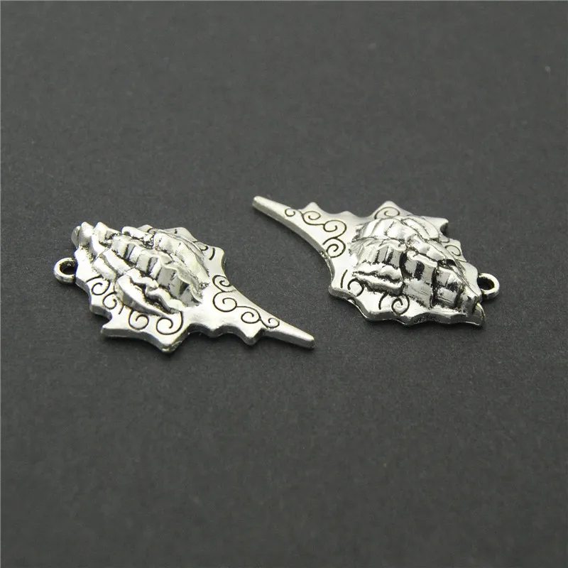 

20pcs Antique Silver Ocean Conch charm Pendant for Bracelet Necklace Jewelry Accessories Making Handmade DIY A2231