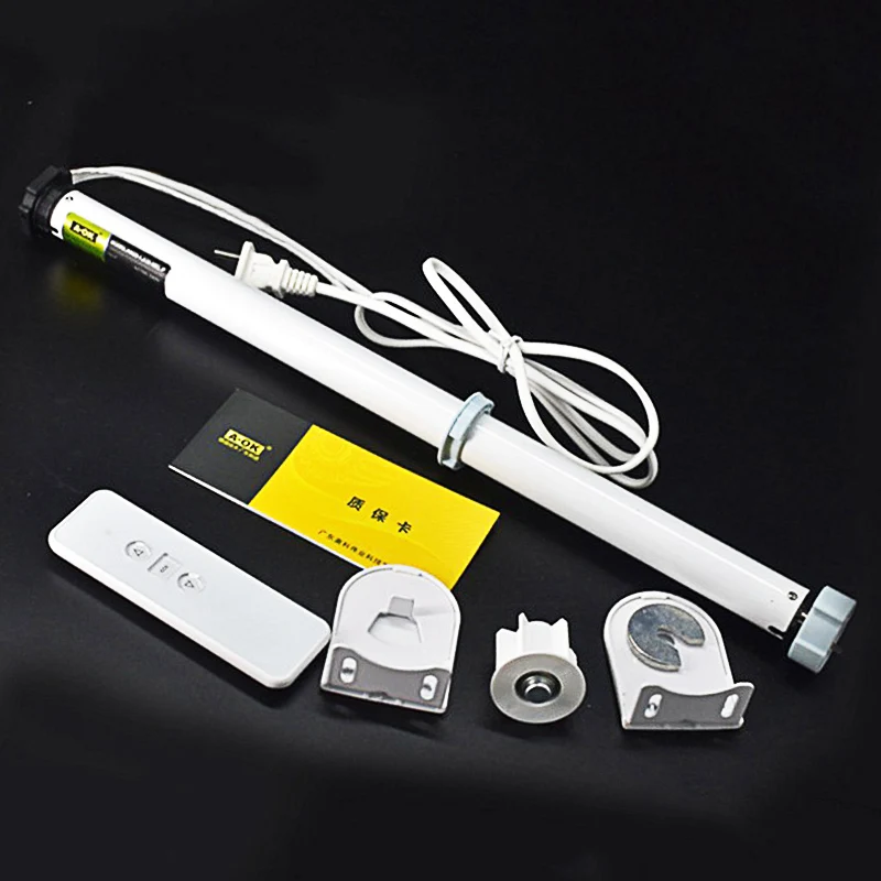 

Electric Roller Blind Shade Tubular Motor Blind Tubular Motor Kit AC 100-240V Remote Control Aluminum alloy for Home Decoration