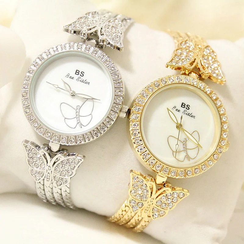 

2017 Women Quartz Watches Butterfly Luxury Top Brand Dress Watches Ladies Wristwatch Relogios Femininos saat ZDJ025