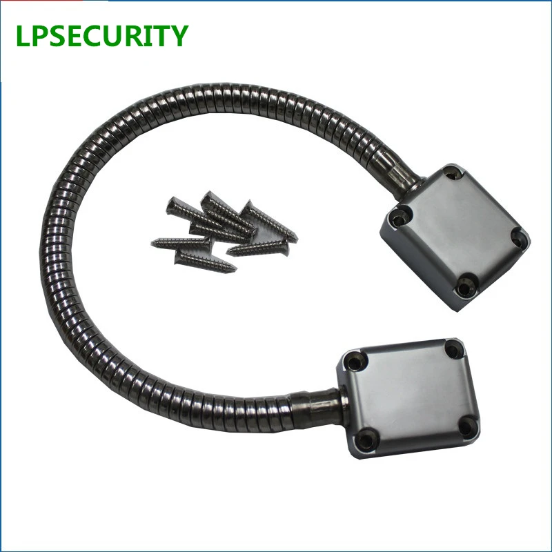 

LPSECURITY Metal Cable protector pipe tube diameter stainless steel Cable pipe for Door access control wire