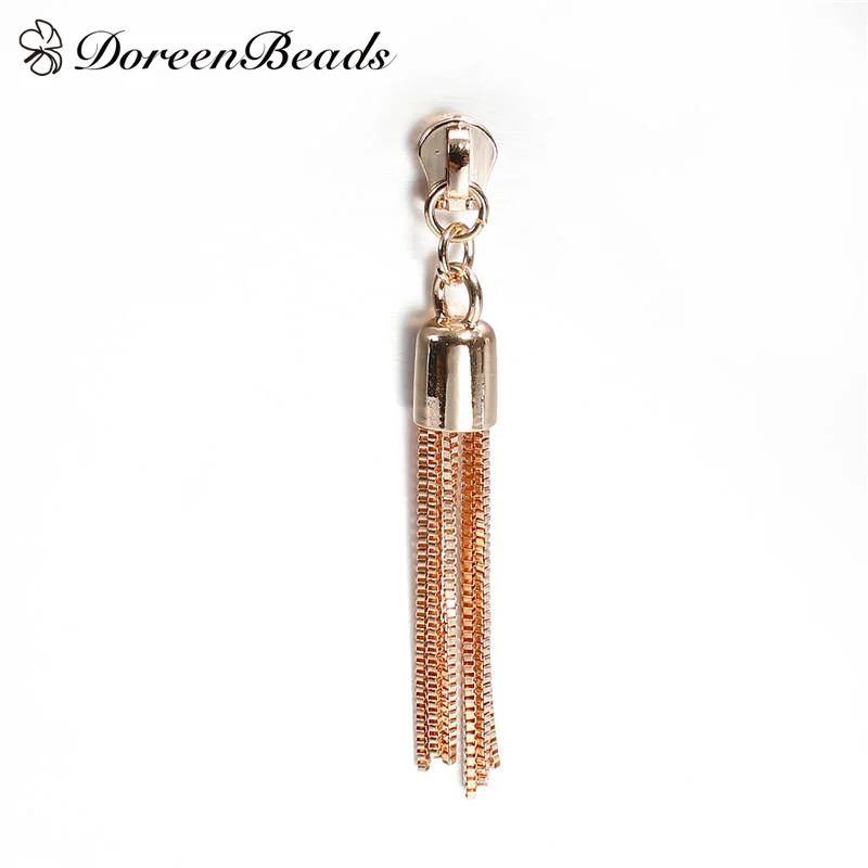 

DoreenBeads Zinc Based Alloy Zipper Pulls Zipper Sliders Garment Accessories Gold Color 9.8cm(3 7/8") x 1.2cm( 4/8"), 1 PC