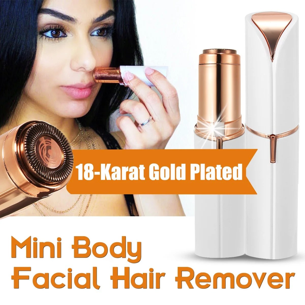 

Epilator Electric Facial Hair Remover Shaver Personal Face Care Mini Painless Women Beauty Tools